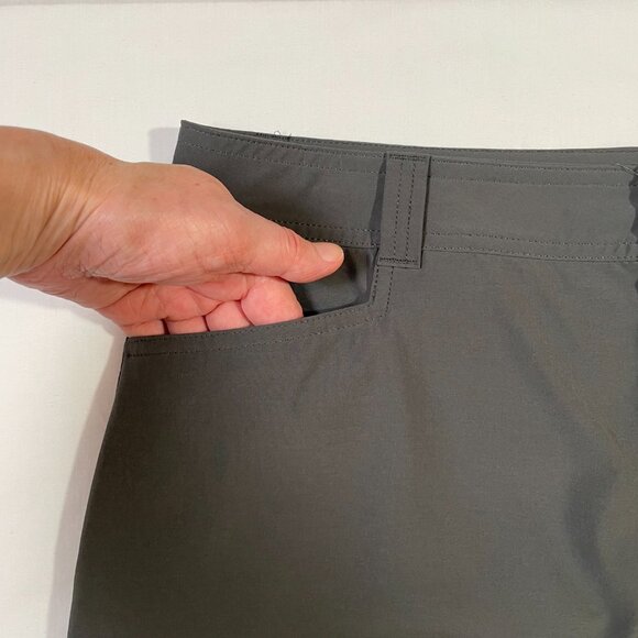 Eddie Bauer Adventurer Skort Skirt Size 12 Gray Mini Activewear Stretch - Picture 6 of 15